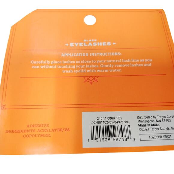 2-Pack Hyde & EEK! Boutique Halloween Fake Eyelashes – Blue & Silver Glitter - Picture 4 of 6